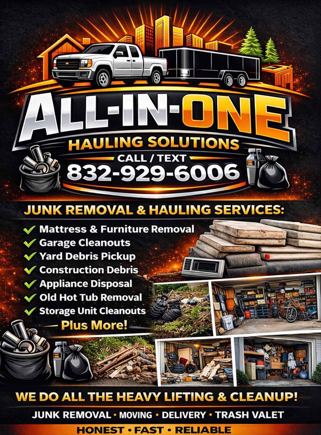 Junk removal and hauling services in Houston